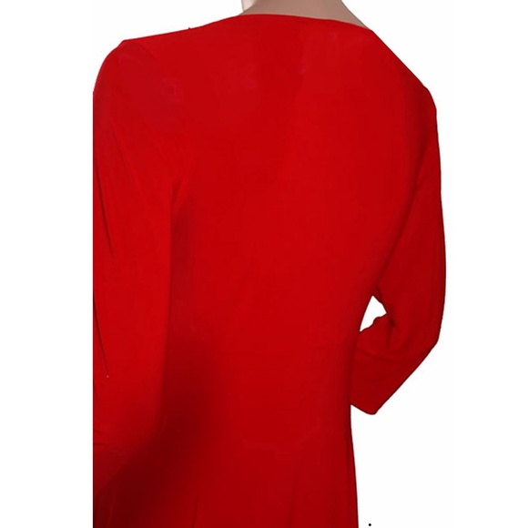 Funfash Plus Size Long Sleeves Empire Waist Dress - Picture 3 of 4